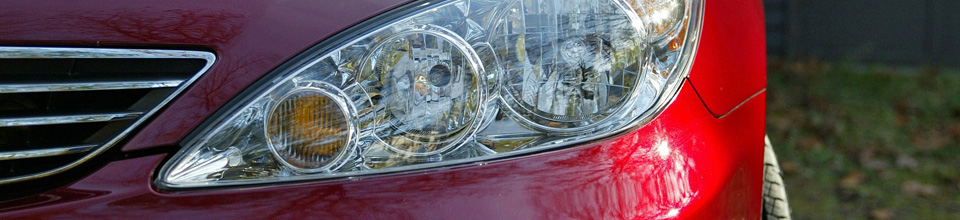 Red car headlight, buying a used car